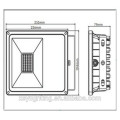 Levou luz de inundação ao ar livre ip65 DLC ETL prova de água levou luzes de inundação 50w